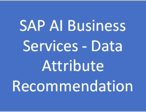 Day 54 – SAP AI Business Services – Data Attribute Recommendation