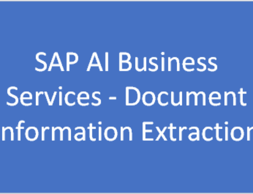 Day 52 – SAP AI Business Services – Document Information Extraction