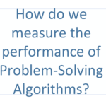 How do we measure the performance of Problem-Solving Algorithms