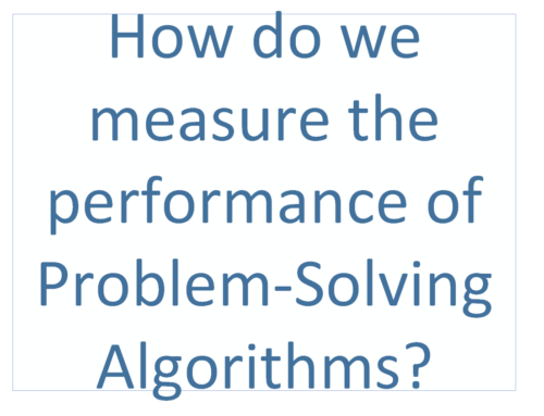 How do we measure the performance of Problem-Solving Algorithms?