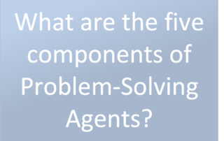 What are the five components of problem-solving agents